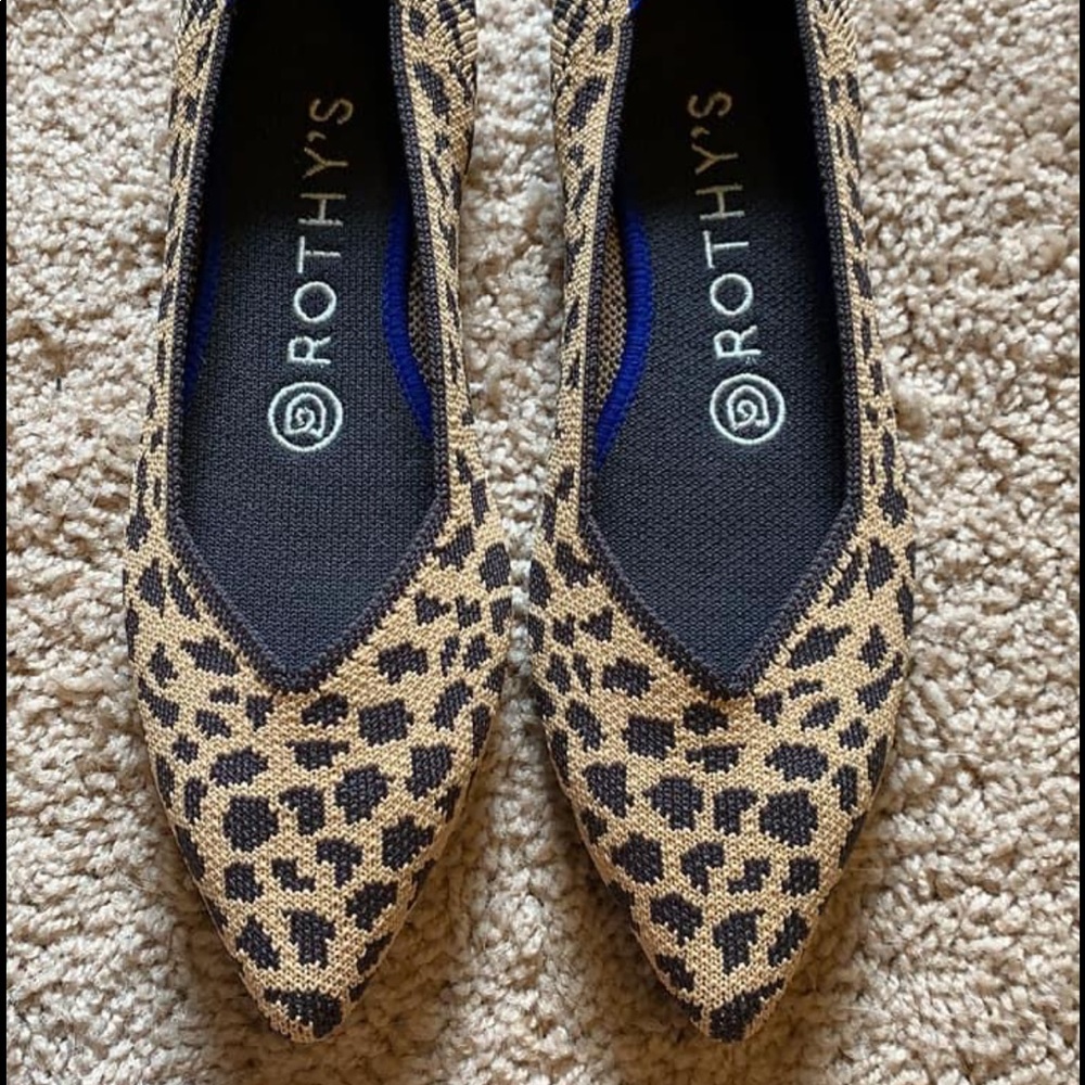 Rothy’s leopard points NWOB